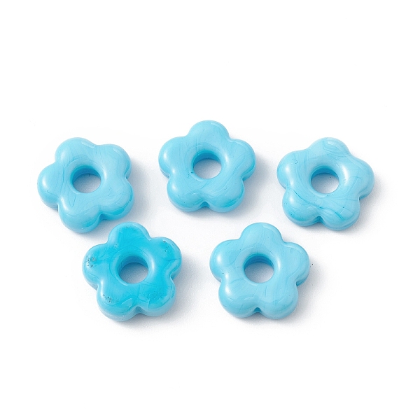 PandaHall Handmade Lampwork European Beads, Large Hole Beads, Flower, Light Sky Blue, 15~16x4~6mm, Hole: 4.8mm Lampwork Flower
PandaHall Handmade Lampwork European Beads, Large Hole Beads, Flower, Light Sky Blue, 15~16x4~6mm, Hole: 4.8mm Lampwork Flower