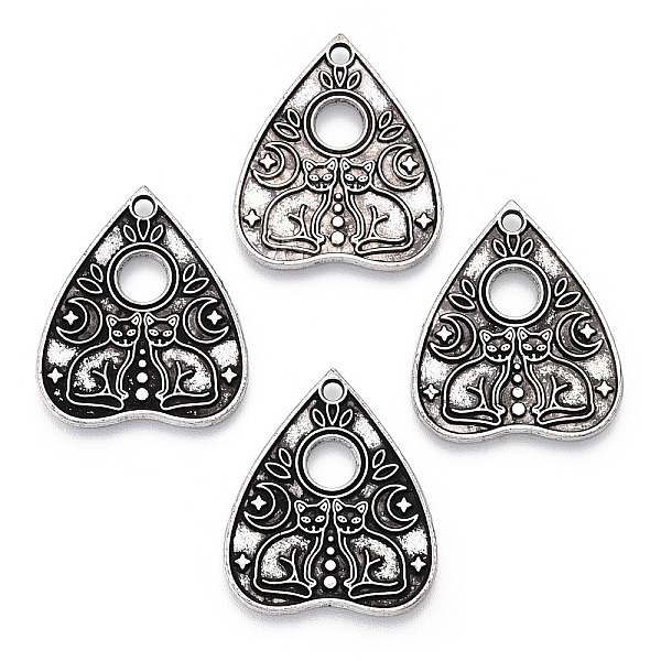 PandaHall Tibetan Style Alloy Pendants, Heart with Cat Pattern, Antique Silver, 26x22x1.5mm, Hole: 2mm Alloy Heart
PandaHall Tibetan Style Alloy Pendants, Heart with Cat Pattern, Antique Silver, 26x22x1.5mm, Hole: 2mm Alloy Heart