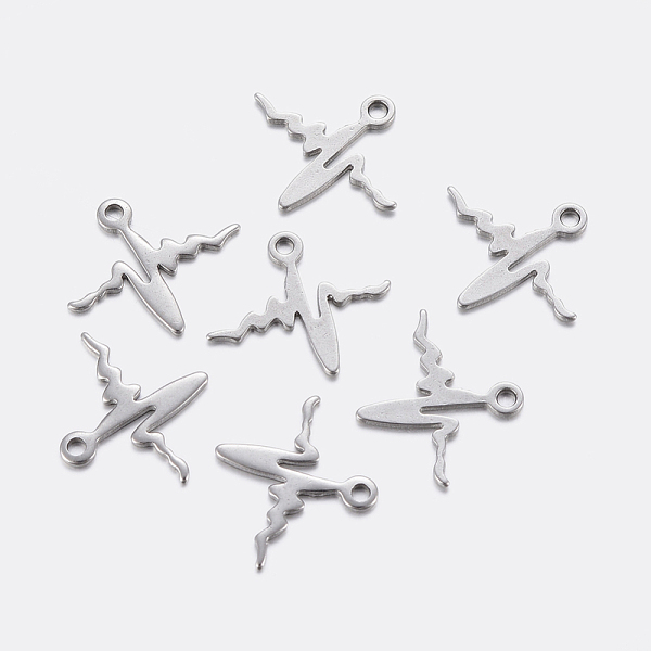 PandaHall 304 Stainless Steel Charms, Heartbeat, Stainless Steel Color, 12.3~12.5x14~14.4x0.8mm, Hole: 1~1.2mm 304 Stainless Steel Others
PandaHall 304 Stainless Steel Charms, Heartbeat, Stainless Steel Color, 12.3~12.5x14~14.4x0.8mm, Hole: 1~1.2mm 304 Stainless Steel Others