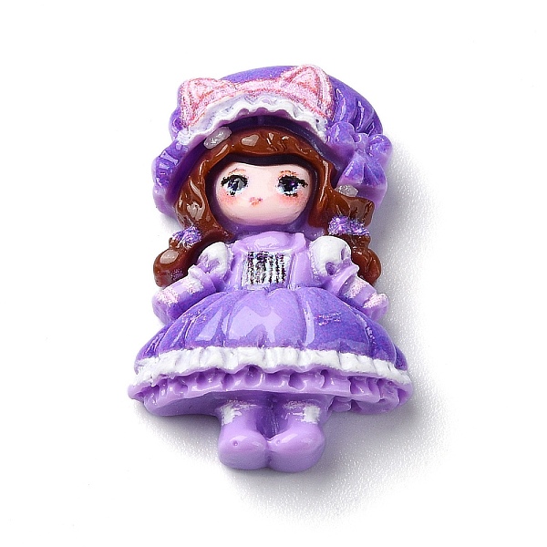 PandaHall Cartoon Girls Opaque Resin Decoden Cabochons, Doll, Medium Purple, 23.5x16x6mm Resin Doll
PandaHall Cartoon Girls Opaque Resin Decoden Cabochons, Doll, Medium Purple, 23.5x16x6mm Resin Doll