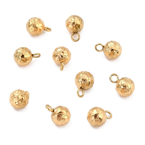 PandaHall Ion Plating(IP) 304 Stainless Steel Charms, Round, Bumpy, Real 18K Gold Plated, 9x6mm, Hole: 1.8mm 304 Stainless Steel Round
PandaHall Ion Plating(IP) 304 Stainless Steel Charms, Round, Bumpy, Real 18K Gold Plated, 9x6mm, Hole: 1.8mm 304 Stainless Steel Round