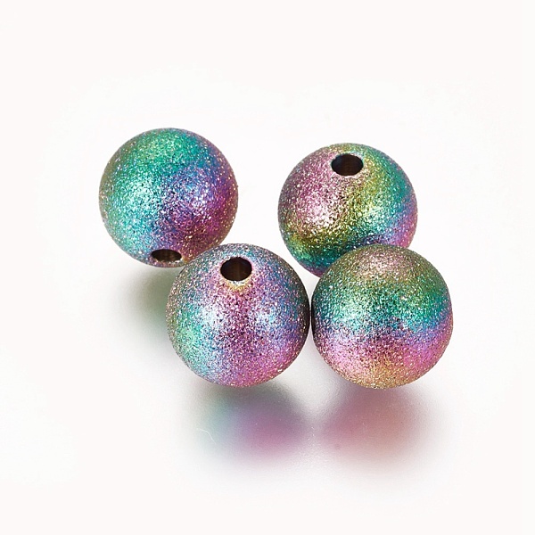 PandaHall Ion Plating(IP) 304 Stainless Steel Textured Beads, Round, Rainbow Color, 10mm, Hole: 1.8mm 304 Stainless Steel Round
PandaHall Ion Plating(IP) 304 Stainless Steel Textured Beads, Round, Rainbow Color, 10mm, Hole: 1.8mm 304 Stainless Steel Round