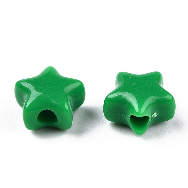PandaHall Opaque Acrylic Beads, Star, Green, 9x9.5x5.5mm, Hole: 2.5mm, about 2050pcs/500g Acrylic Star Green
PandaHall Opaque Acrylic Beads, Star, Green, 9x9.5x5.5mm, Hole: 2.5mm, about 2050pcs/500g Acrylic Star Green