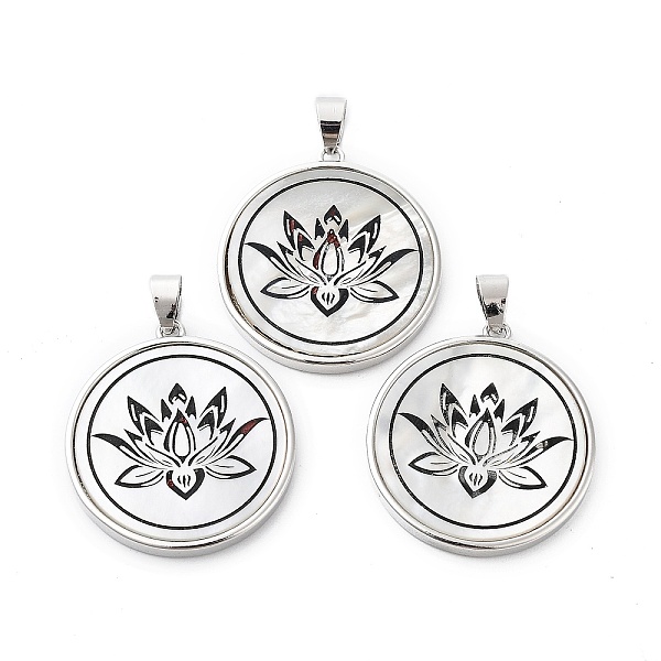 PandaHall Natural White Shell Pendants, Platinum Plated Brass Flat Round Charms, Flower, 30x27x3mm, Hole: 4x6mm White Shell Flower
PandaHall Natural White Shell Pendants, Platinum Plated Brass Flat Round Charms, Flower, 30x27x3mm, Hole: 4x6mm White Shell Flower