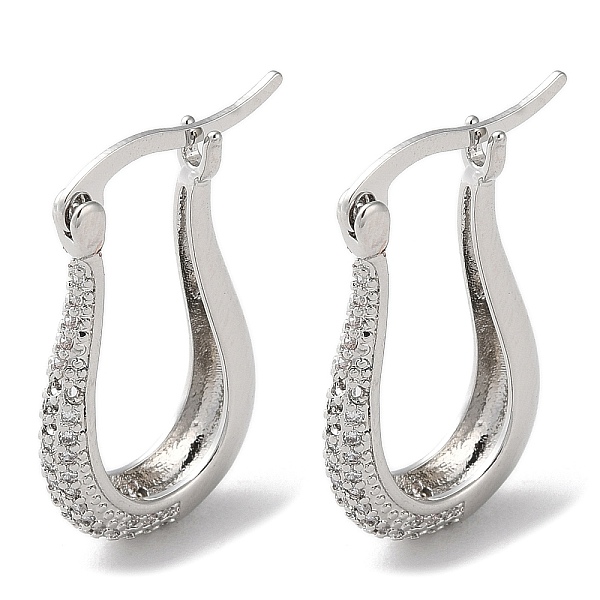 PandaHall Teardrop Brass Cubic Zirconia Hoop Earrings, Long-Lasting Plated, Lead Free & Cadmium Free, Platinum, 25.5x15.5x4mm Cubic Zirconia..., Clear
PandaHall Teardrop Brass Cubic Zirconia Hoop Earrings, Long-Lasting Plated, Lead Free & Cadmium Free, Platinum, 25.5x15.5x4mm Cubic Zirconia..., Clear