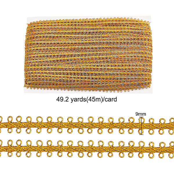 PandaHall FINGERINSPIRE 49 Yards Metallic Braid Lace Trim Handmade Gold Circle Metallic Trim Crafts Dark Goldenrod Decorative Trim with Card...
PandaHall FINGERINSPIRE 49 Yards Metallic Braid Lace Trim Handmade Gold Circle Metallic Trim Crafts Dark Goldenrod Decorative Trim with Card...