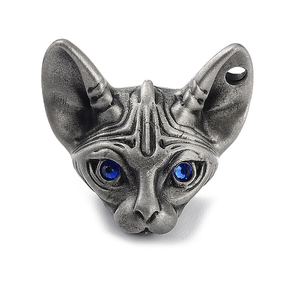 PandaHall Tibetan Style Alloy Pendnat, with Resin Rhinestone, Frosted, Cat, Blue, 27x31x16.5mm, Hole: 3mm Alloy Cat Shape Blue
PandaHall Tibetan Style Alloy Pendnat, with Resin Rhinestone, Frosted, Cat, Blue, 27x31x16.5mm, Hole: 3mm Alloy Cat Shape Blue
