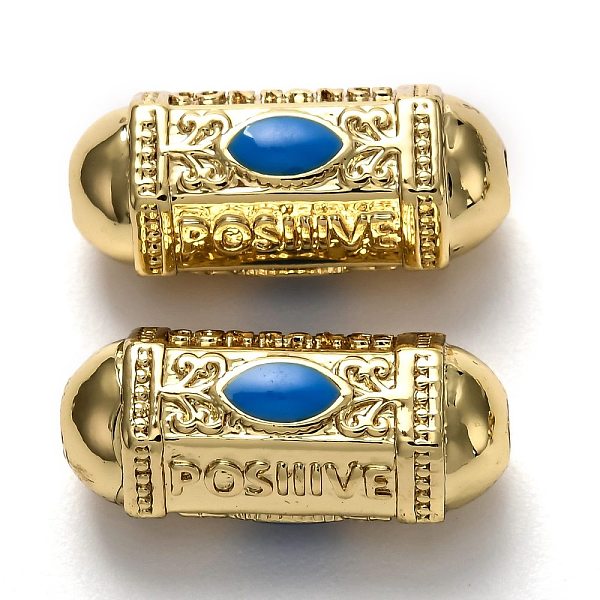 PandaHall Brass Enamel Beads, Long-Lasting Plated, Real 18K Gold Plated, Oval & Word, Blue, 19x9x9mm, Hole: 2mm Brass+Enamel Oval Blue
PandaHall Brass Enamel Beads, Long-Lasting Plated, Real 18K Gold Plated, Oval & Word, Blue, 19x9x9mm, Hole: 2mm Brass+Enamel Oval Blue