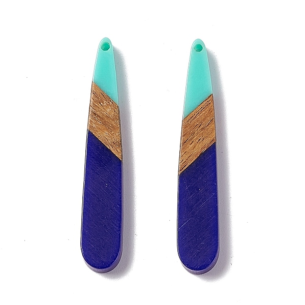PandaHall Opaque Resin & Walnut Wood Pendants, Teardrop Charms, Dark Blue, 44x7.5x3.5mm, Hole: 1.5mm Resin+Wood Teardrop
PandaHall Opaque Resin & Walnut Wood Pendants, Teardrop Charms, Dark Blue, 44x7.5x3.5mm, Hole: 1.5mm Resin+Wood Teardrop