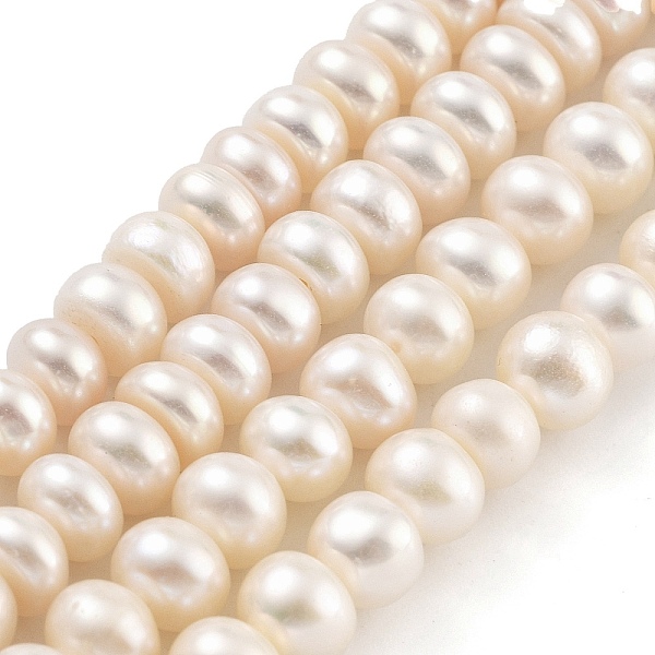 PandaHall Natural Cultured Freshwater Pearl Beads Strands, Rondelle, Grade 5A, Navajo White, 5~6mm, Hole: 0.6mm, about 41pcs/strand, 7.48...
PandaHall Natural Cultured Freshwater Pearl Beads Strands, Rondelle, Grade 5A, Navajo White, 5~6mm, Hole: 0.6mm, about 41pcs/strand, 7.48...