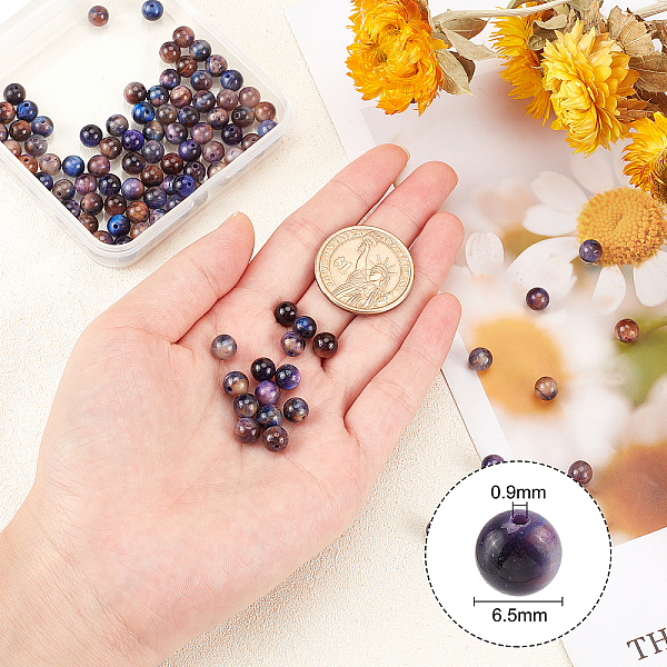 PandaHall OLYCRAFT 126Pcs Natural Galaxy Tiger Eye Beads 6.5mm Gemstone Loose Smooth Beads Crystal Energy Stone Healing Power Beads for...
PandaHall OLYCRAFT 126Pcs Natural Galaxy Tiger Eye Beads 6.5mm Gemstone Loose Smooth Beads Crystal Energy Stone Healing Power Beads for...