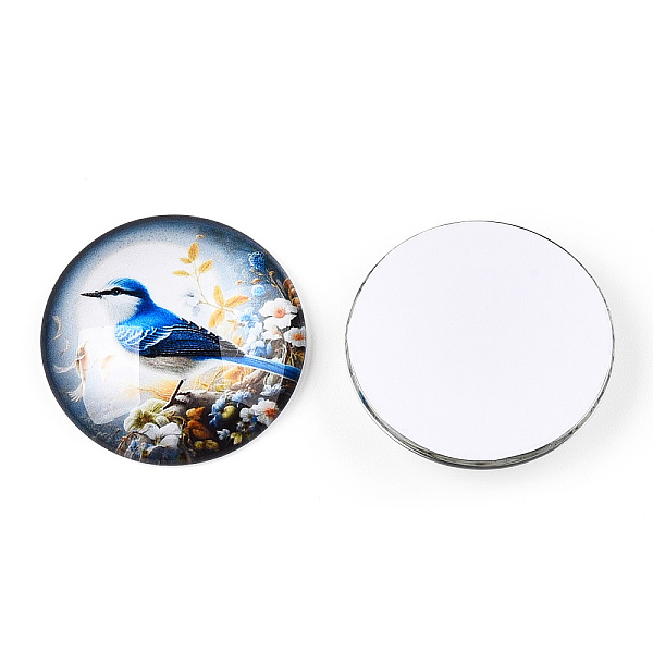 PandaHall Glass Cabochons, Half Round,, Flower and Bird Pattern, Colorful, 35x9mm Glass Half Round Multicolor
PandaHall Glass Cabochons, Half Round,, Flower and Bird Pattern, Colorful, 35x9mm Glass Half Round Multicolor