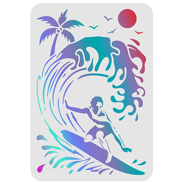 PandaHall FINGERINSPIRE Surfing Stencils 29.7x21cm Plastic Wave Drawing Painting Stencils Sun Palm Trees Geese Pattern Wall Stencils...
PandaHall FINGERINSPIRE Surfing Stencils 29.7x21cm Plastic Wave Drawing Painting Stencils Sun Palm Trees Geese Pattern Wall Stencils...