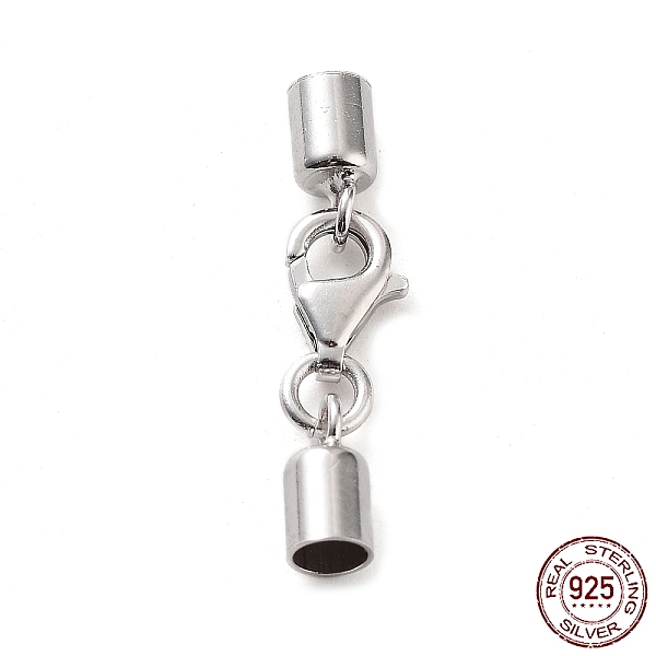 PandaHall 925 Sterling Silver Lobster Claw Clasps, with Cord Ends and 925 Stamp, Platinum, 23mm, Inner Diameter: 3mm Sterling Silver
PandaHall 925 Sterling Silver Lobster Claw Clasps, with Cord Ends and 925 Stamp, Platinum, 23mm, Inner Diameter: 3mm Sterling Silver