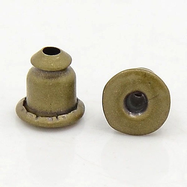 PandaHall Brass Ear Nuts, Earring Backs, Plated with Brass Outside, Lead Free and Nickel Free, Antique Bronze, 5x5mm Brass
PandaHall Brass Ear Nuts, Earring Backs, Plated with Brass Outside, Lead Free and Nickel Free, Antique Bronze, 5x5mm Brass