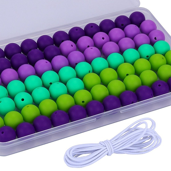 PandaHall 80Pcs 4 Style Round Silicone Focal Beads, Chewing Beads For Teethers, DIY Nursing Necklaces Making, with 2M Core Spun Elastic Cord..., Multicolor
PandaHall 80Pcs 4 Style Round Silicone Focal Beads, Chewing Beads For Teethers, DIY Nursing Necklaces Making, with 2M Core Spun Elastic Cord..., Multicolor