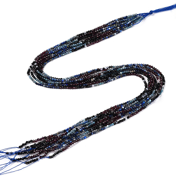 PandaHall Natural Mixed Gemstone Beads Strands, Round Beads, Faceted, 2~2.5x2~2.5mm, Hole: 0.5mm, about 190~196pcs/strand, 15.35''~15.75''...
PandaHall Natural Mixed Gemstone Beads Strands, Round Beads, Faceted, 2~2.5x2~2.5mm, Hole: 0.5mm, about 190~196pcs/strand, 15.35''~15.75''...