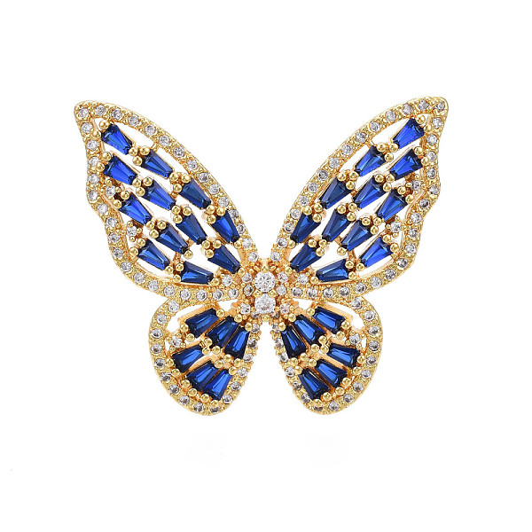 PandaHall Cubic Zirconia Butterfly Open Cuff Rings, Real 18K Gold Plated Brass Chunky Wide Ring for Women, Nickel Free, Dark Blue, US Size 7...
PandaHall Cubic Zirconia Butterfly Open Cuff Rings, Real 18K Gold Plated Brass Chunky Wide Ring for Women, Nickel Free, Dark Blue, US Size 7...