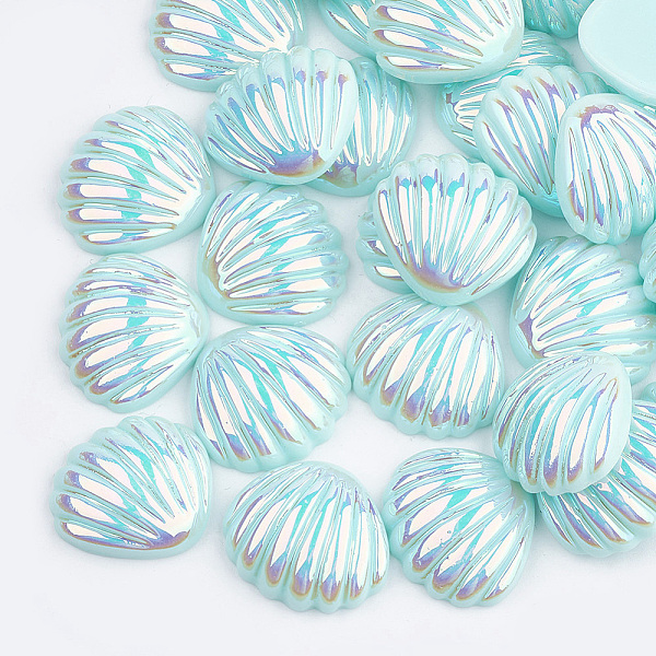PandaHall Resin Cabochons, AB Color, Shell, Pale Turquoise, 21x19x6mm Resin Shell Shape
PandaHall Resin Cabochons, AB Color, Shell, Pale Turquoise, 21x19x6mm Resin Shell Shape