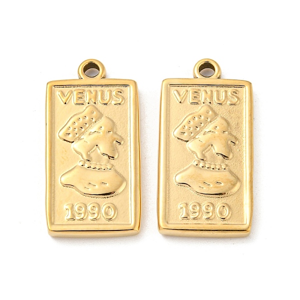 PandaHall 304 Stainless Steel Pendants, Rectangle with Venus & 1990 Charm, Real 14K Gold Plated, 25x13x2.5mm, Hole: 1.6mm 304 Stainless...
PandaHall 304 Stainless Steel Pendants, Rectangle with Venus & 1990 Charm, Real 14K Gold Plated, 25x13x2.5mm, Hole: 1.6mm 304 Stainless...