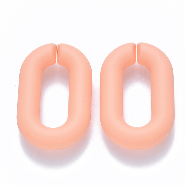 PandaHall Opaque Spray Painted Acrylic Linking Rings, Quick Link Connectors, for Cable Chains Making, Oval, Light Salmon, 31x19.5x5.5mm..., Red
PandaHall Opaque Spray Painted Acrylic Linking Rings, Quick Link Connectors, for Cable Chains Making, Oval, Light Salmon, 31x19.5x5.5mm..., Red