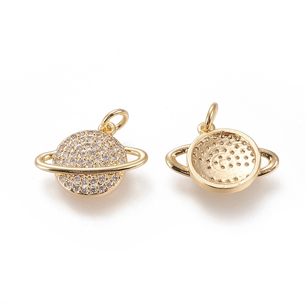 PandaHall Brass Micro Pave Clear Cubic Zirconia Pendants, Long-Lasting Plated, with Jump Rings, Planet, Real 18K Gold Plated, 14.5x18x3mm...
PandaHall Brass Micro Pave Clear Cubic Zirconia Pendants, Long-Lasting Plated, with Jump Rings, Planet, Real 18K Gold Plated, 14.5x18x3mm...
