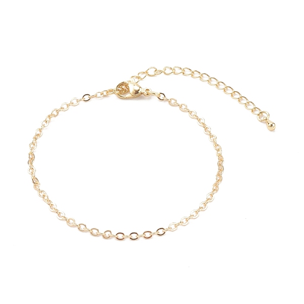 PandaHall Brass Cable Chain Bracelets, with Lobster Claw Clasps, Real 18K Gold Plated, 7-1/2 inch(19.2cm) Brass
PandaHall Brass Cable Chain Bracelets, with Lobster Claw Clasps, Real 18K Gold Plated, 7-1/2 inch(19.2cm) Brass