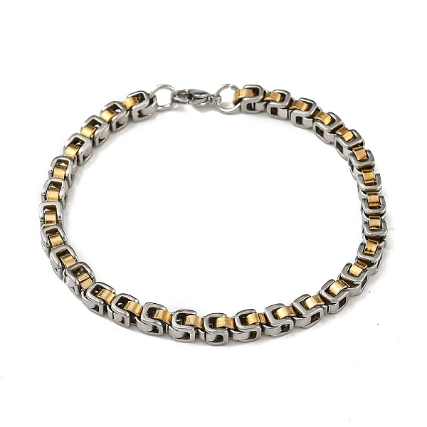 PandaHall Ion Plating(IP) 201 Stainless Steel Chain Bracelets, Golden & Stainless Steel Color, 8-5/8 inch(22cm) 201 Stainless Steel
PandaHall Ion Plating(IP) 201 Stainless Steel Chain Bracelets, Golden & Stainless Steel Color, 8-5/8 inch(22cm) 201 Stainless Steel