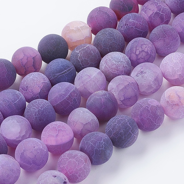 PandaHall Natural Weathered Agate Beads Strands, Dyed, Frosted, Round, Dark Violet, 8mm, Hole: 1mm, about 46pcs/strand, 14~15 inch Weathered..., Purple
PandaHall Natural Weathered Agate Beads Strands, Dyed, Frosted, Round, Dark Violet, 8mm, Hole: 1mm, about 46pcs/strand, 14~15 inch Weathered..., Purple