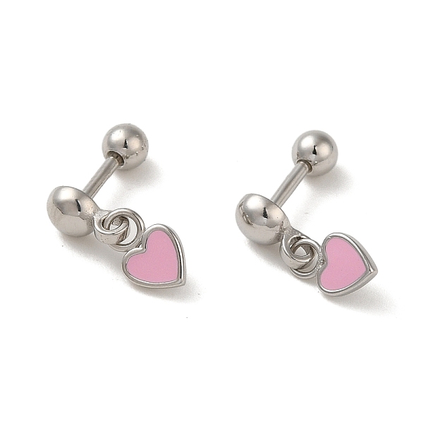 PandaHall 925 Sterling Silver Enamel Earrings for Women, Heart, Platinum, 11.5x4mm Sterling Silver Heart
PandaHall 925 Sterling Silver Enamel Earrings for Women, Heart, Platinum, 11.5x4mm Sterling Silver Heart