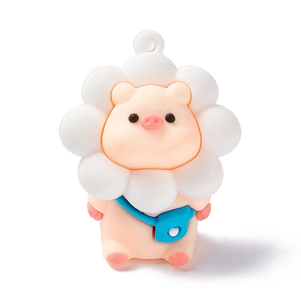 PandaHall PVC Plastic Cartoon Pendants, for DIY Keychain Making, Pig Pattern, 48.5x40x26mm, Hole: 2.5mm PVC Pig Brown
PandaHall PVC Plastic Cartoon Pendants, for DIY Keychain Making, Pig Pattern, 48.5x40x26mm, Hole: 2.5mm PVC Pig Brown