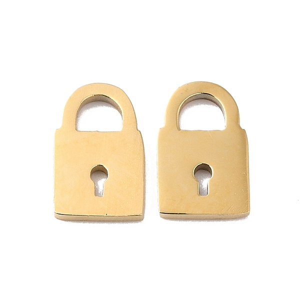 PandaHall Ion Plating(IP) 304 Stainless Steel Charms, Laser Cut, Lock Charm, Real 14K Gold Plated, 8x5x1mm, Hole: 3x2mm 304 Stainless Steel...
PandaHall Ion Plating(IP) 304 Stainless Steel Charms, Laser Cut, Lock Charm, Real 14K Gold Plated, 8x5x1mm, Hole: 3x2mm 304 Stainless Steel...