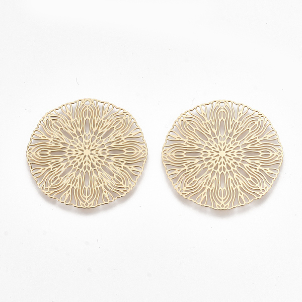 PandaHall Brass Pendants, Etched Metal Embellishments, Flat Round, Light Gold, 30x0.3mm, Hole: 1.2mm Brass Flat Round
PandaHall Brass Pendants, Etched Metal Embellishments, Flat Round, Light Gold, 30x0.3mm, Hole: 1.2mm Brass Flat Round