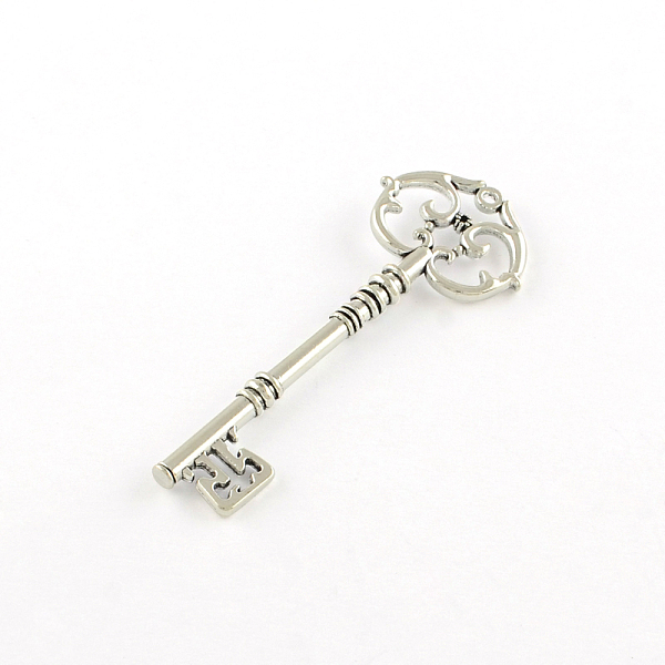 PandaHall Skeleton Key Tibetan Style Alloy Big Pendants, Cadmium Free & Lead Free, Antique Silver, 82x31x6mm, Hole: 2mm, about 90pcs/1000g...
PandaHall Skeleton Key Tibetan Style Alloy Big Pendants, Cadmium Free & Lead Free, Antique Silver, 82x31x6mm, Hole: 2mm, about 90pcs/1000g...