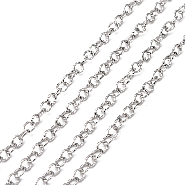 PandaHall 304 Stainless Steel Cable Chains, Unwelded, with Spool, Oval, Stainless Steel Color, 6.5x5.4x1.0mm, about 164.04 Feet(50m)/roll...
PandaHall 304 Stainless Steel Cable Chains, Unwelded, with Spool, Oval, Stainless Steel Color, 6.5x5.4x1.0mm, about 164.04 Feet(50m)/roll...
