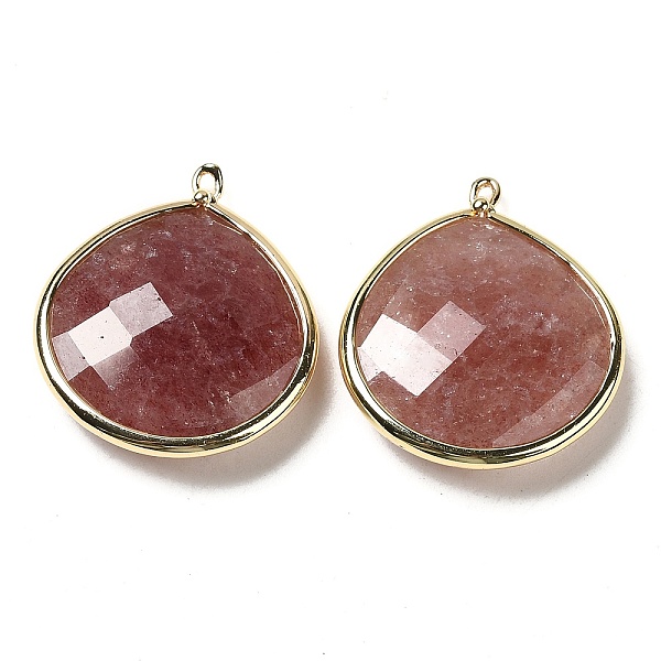 PandaHall Natural Strawberry Quartz Pendants, with Golden Brass Edge, Faceted, Undyed, Teardrop, 28x25x6mm, Hole: 1.6mm Strawberry Quartz...
PandaHall Natural Strawberry Quartz Pendants, with Golden Brass Edge, Faceted, Undyed, Teardrop, 28x25x6mm, Hole: 1.6mm Strawberry Quartz...