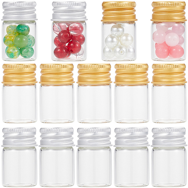 PandaHall SUNNYCLUE 40Pcs Clear Glass Vials 6ml Small Glass Vials Mini Bottles Mini Glass Bottles with Screw Aluminum Metal Cap Tiny Glass..., Multicolor
PandaHall SUNNYCLUE 40Pcs Clear Glass Vials 6ml Small Glass Vials Mini Bottles Mini Glass Bottles with Screw Aluminum Metal Cap Tiny Glass..., Multicolor