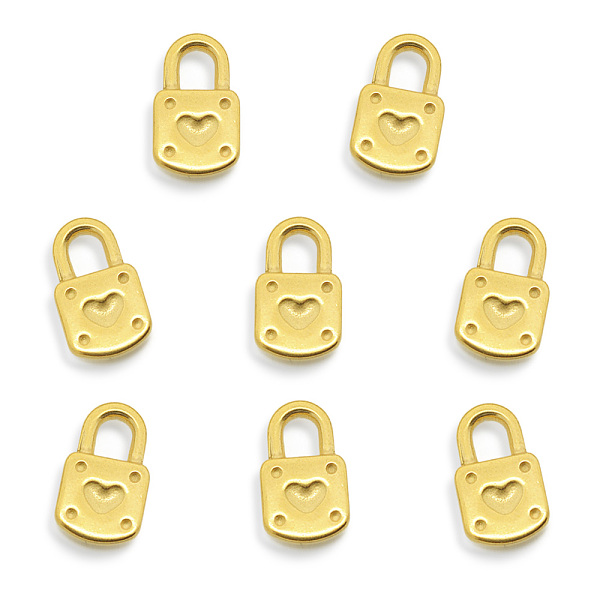PandaHall Vacuum Plating 201 Stainless Steel Pendants, Padlock with Heart, Golden, 18x10.5x3.5mm, Hole: 4x5mm 201 Stainless Steel Lock
PandaHall Vacuum Plating 201 Stainless Steel Pendants, Padlock with Heart, Golden, 18x10.5x3.5mm, Hole: 4x5mm 201 Stainless Steel Lock