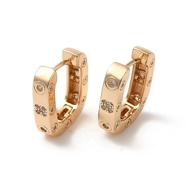 PandaHall Brass Micro Pave Cubic Zirconia Hoop Earrings for Women, Oval, Light Gold, 16x14.5x4mm Brass Oval Clear
PandaHall Brass Micro Pave Cubic Zirconia Hoop Earrings for Women, Oval, Light Gold, 16x14.5x4mm Brass Oval Clear