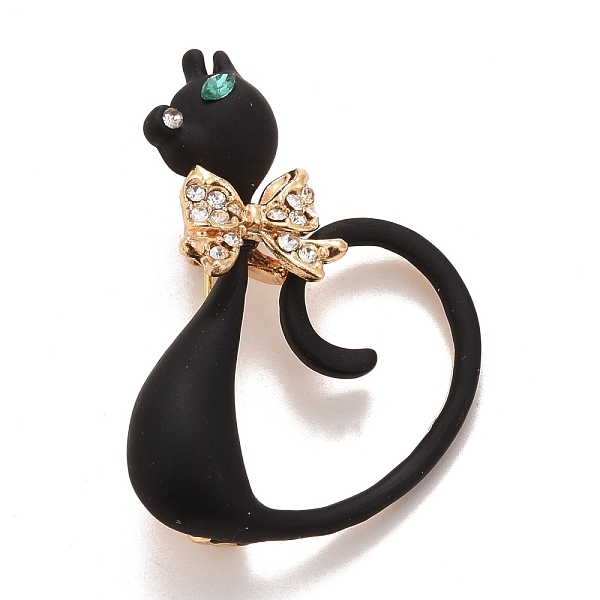 PandaHall Rhinestone Cat Badge, Animal Alloy Lapel Pin for Backpack Clothes, Golden, Crystal, 43.5x34x8mm, Pin: 0.7mm Alloy+Rhinestone Clear
PandaHall Rhinestone Cat Badge, Animal Alloy Lapel Pin for Backpack Clothes, Golden, Crystal, 43.5x34x8mm, Pin: 0.7mm Alloy+Rhinestone Clear