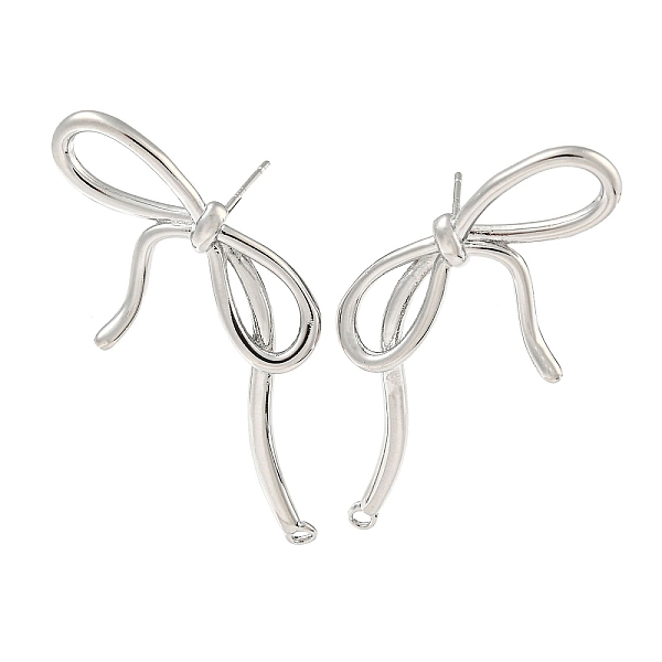 PandaHall Brass Cubic Zirconia Stud Earring Findings, Bowknot, Platinum, 48x20mm, Hole: 1.6mm, Pin: 12.5mm Brass+Cubic Zirconia Bowknot
PandaHall Brass Cubic Zirconia Stud Earring Findings, Bowknot, Platinum, 48x20mm, Hole: 1.6mm, Pin: 12.5mm Brass+Cubic Zirconia Bowknot