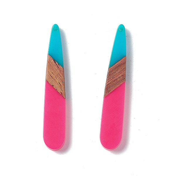 PandaHall Opaque Resin & Walnut Wood Pendants, Teardrop Charms, Deep Pink, 44x7.5x3.5mm, Hole: 1.5mm Resin+Wood Teardrop
PandaHall Opaque Resin & Walnut Wood Pendants, Teardrop Charms, Deep Pink, 44x7.5x3.5mm, Hole: 1.5mm Resin+Wood Teardrop