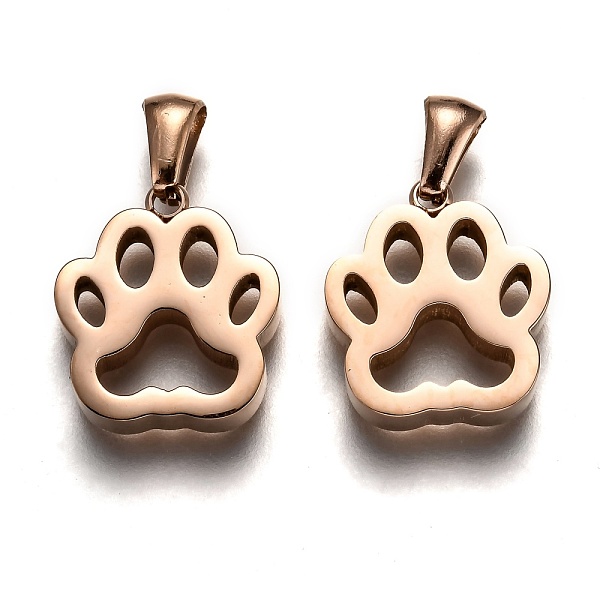 PandaHall Ion Plating(IP) 304 Stainless Steel Pendants, Manual Polishing, Hollow, Dog Footprint, Rose Gold, 17x15x3.5mm, Hole: 3x6mm 304...
PandaHall Ion Plating(IP) 304 Stainless Steel Pendants, Manual Polishing, Hollow, Dog Footprint, Rose Gold, 17x15x3.5mm, Hole: 3x6mm 304...