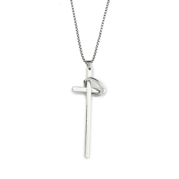 PandaHall 201 Stainless Steel Pendant Necklaces, Cross, Stainless Steel Color, 23.46 inch(59.6cm) 201 Stainless Steel Cross
PandaHall 201 Stainless Steel Pendant Necklaces, Cross, Stainless Steel Color, 23.46 inch(59.6cm) 201 Stainless Steel Cross