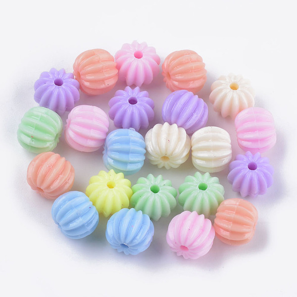 PandaHall Opaque Acrylic Corrugated Beads, Round, Mixed Color, 11x9mm, Hole: 2mm, about 905pcs/500g Acrylic Round Multicolor
PandaHall Opaque Acrylic Corrugated Beads, Round, Mixed Color, 11x9mm, Hole: 2mm, about 905pcs/500g Acrylic Round Multicolor