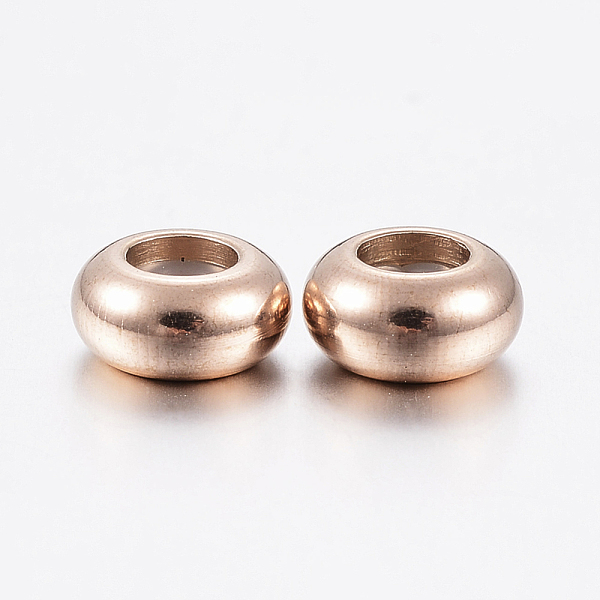 PandaHall Ion Plating(IP) 202 Stainless Steel Beads, with Plastic, Slider Beads, Stopper Beads, Rondelle, Rose Gold, 9x4.5mm, Hole: 3mm 304...
PandaHall Ion Plating(IP) 202 Stainless Steel Beads, with Plastic, Slider Beads, Stopper Beads, Rondelle, Rose Gold, 9x4.5mm, Hole: 3mm 304...