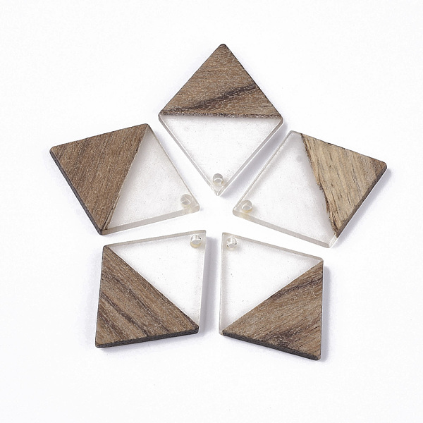 PandaHall Transparent Resin & Walnut Wood Pendants, Rhombus, Clear, 34.5x24x3mm, Hole: 2mm Resin+Wood Rhombus Clear
PandaHall Transparent Resin & Walnut Wood Pendants, Rhombus, Clear, 34.5x24x3mm, Hole: 2mm Resin+Wood Rhombus Clear