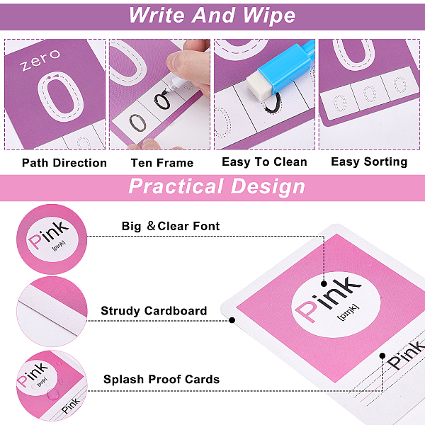 PandaHall SUPERFINDINGS 2 Boxes 2 Style Flashable English Numbers Flash Card with Pen Dry Erase Alphabet and Number Flash Card Write and...
PandaHall SUPERFINDINGS 2 Boxes 2 Style Flashable English Numbers Flash Card with Pen Dry Erase Alphabet and Number Flash Card Write and...