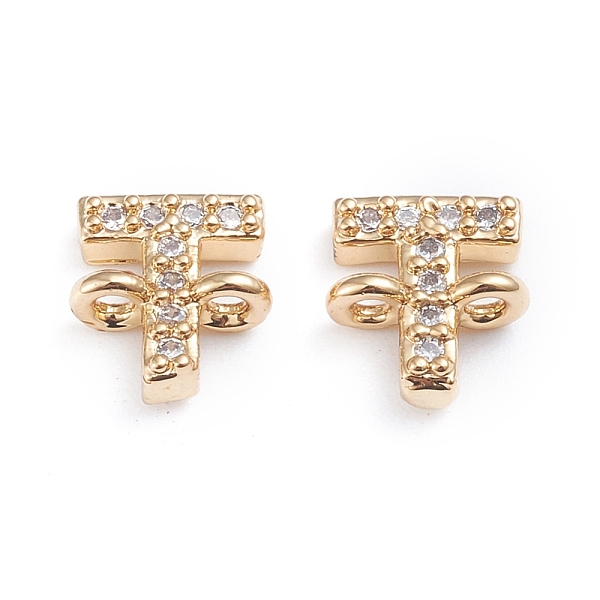 PandaHall Brass Micro Pave Cubic Zirconia Links Connectors, Long-Lasting Plated, Letter, Clear, Real 18K Gold Plated, Letter.T...
PandaHall Brass Micro Pave Cubic Zirconia Links Connectors, Long-Lasting Plated, Letter, Clear, Real 18K Gold Plated, Letter.T...