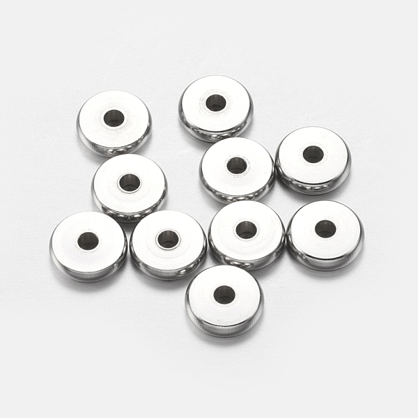 PandaHall 304 Stainless Steel Beads, Flat Round, Stainless Steel Color, 8x2mm, Hole: 2mm 304 Stainless Steel Flat Round
PandaHall 304 Stainless Steel Beads, Flat Round, Stainless Steel Color, 8x2mm, Hole: 2mm 304 Stainless Steel Flat Round